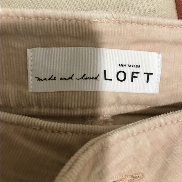 Ann Taylor loft soft pink corduroy pants - Picture 3 of 6
